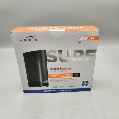 ARRIS Surfboard G36 DOCSIS 3.1 Multi-Gigabit Cable Modem & AX3000 Wi-Fi Router - Picture 1 of 5