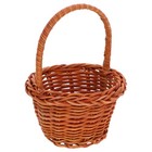 Small Hand Basket Prop Handmade Woven Toys Miniature Flower Baskets