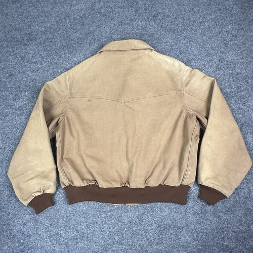 Chaqueta De Colección Carhartt Santa Fe Para Hombres XL Marrón Estampado Tribal Forrada Años 90 JS2006 EE. UU. - Imagen 6 de 16