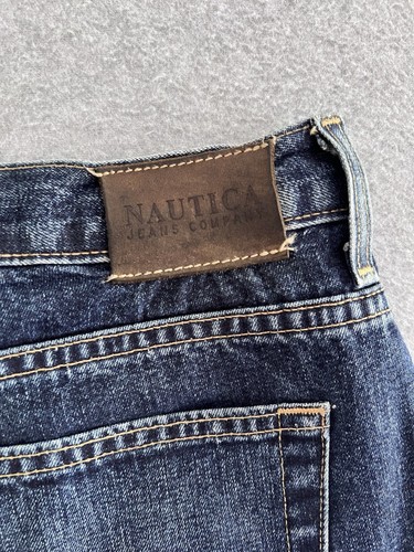 Nautica Damen Vintage Jeans Größe 14 blau gerade Mid Rise Denim klassische Passform - Bild 4 von 10