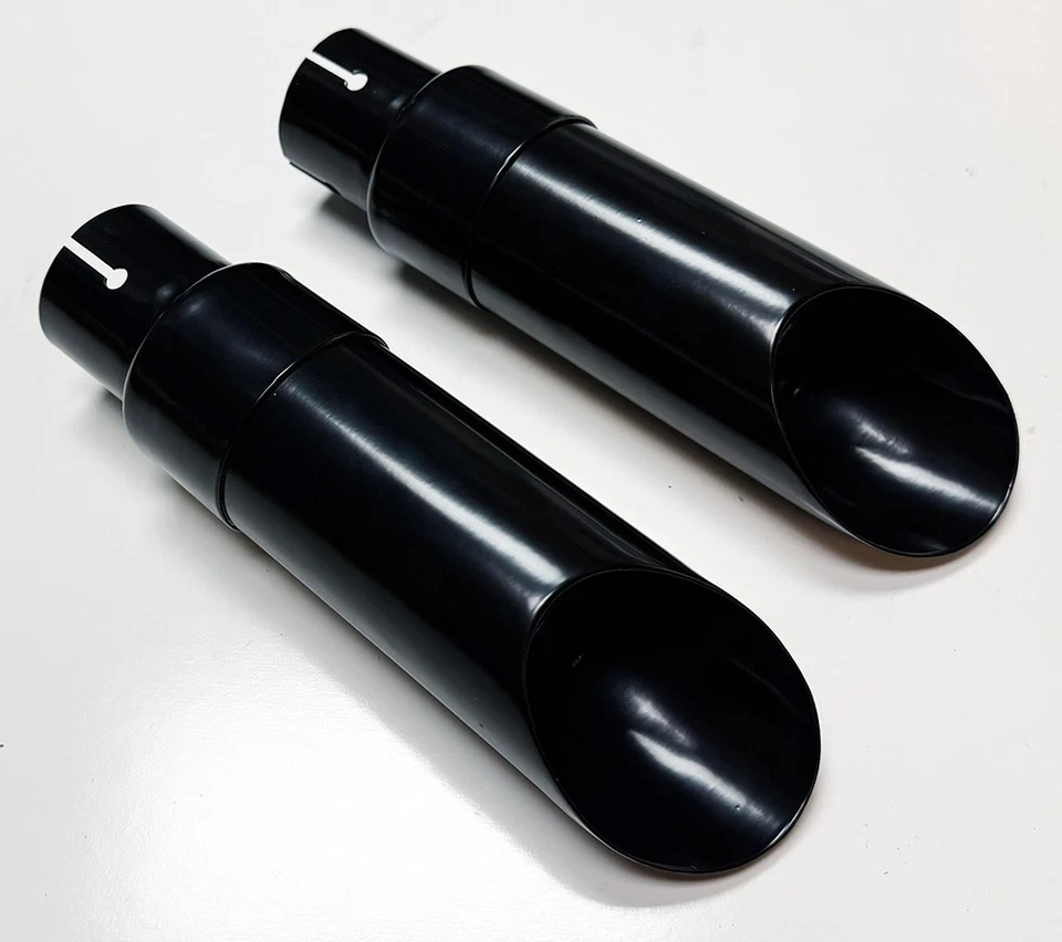 Escape Shorty GP Puntas NEGRAS Deslizables PARA Indian Chief 2022-2025 Con Deflector Foto 2 de 2