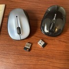 TWO Wireless Mouse USB Microsoft mouse Logitech Mouse TESTED WORKS