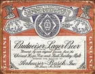 Tin Signs Budweiser Weathered Measures 16" X 12 1/2 - 1751