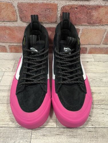 Vans Botas de Senderismo Zapatos Sk8-Hi Dip MTE-2 Negro Rosa Gamuza Trail Skate M 5.5 W 7 - Imagen 3 de 9
