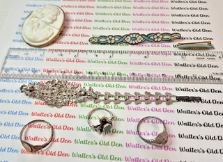 Lot of VIntage Broken Jewelry Items Including 14K Gold Pin real Sterling Ring