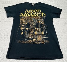 AMON AMARTH Band Thor T-shirt Vintage Unisex S Small Black