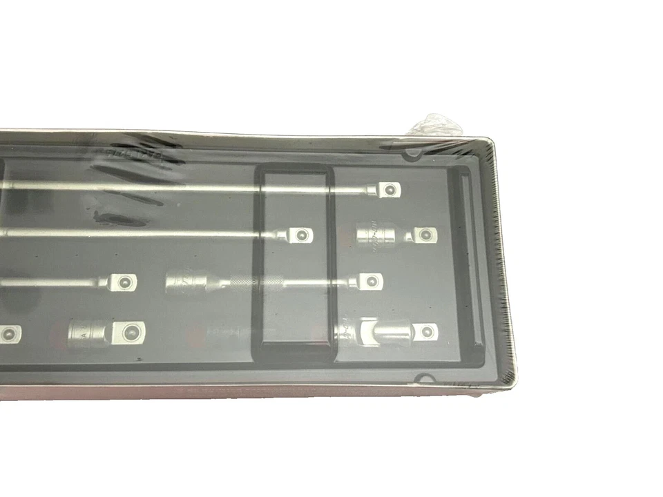 SNAP ON TOOLS USA 209AFXAFR 9 Pc 3/8"Dr Extension and Adaptor RED Foam Set NEW - Image 2 of 4