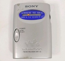 Sony Walkman SRF-59 AM/FM Portable Radio With Belt Clip Tested Working