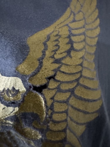 Camiseta Harley Davidson Ringer vintage años 70/80 L 21x28 Flying Eagle - Imagen 4 de 6