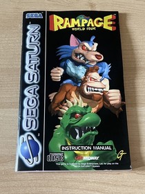 Sega Saturn Game - Rampage World Tour - PAL CIB & Manual By Midway UK Seller!