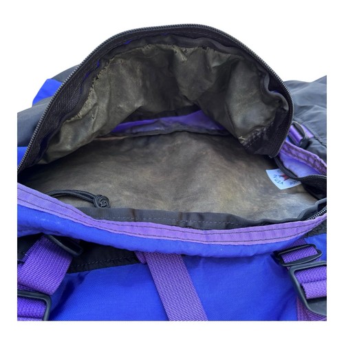 Vintage Gregory Large Hiking Camping Backpack Blue Black Purple - Picture 13 of 24
