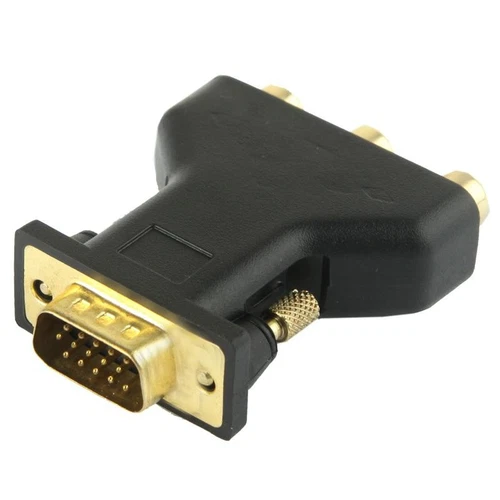 Adattatore VGA da 15 pin maschio a 3 RCA femmina