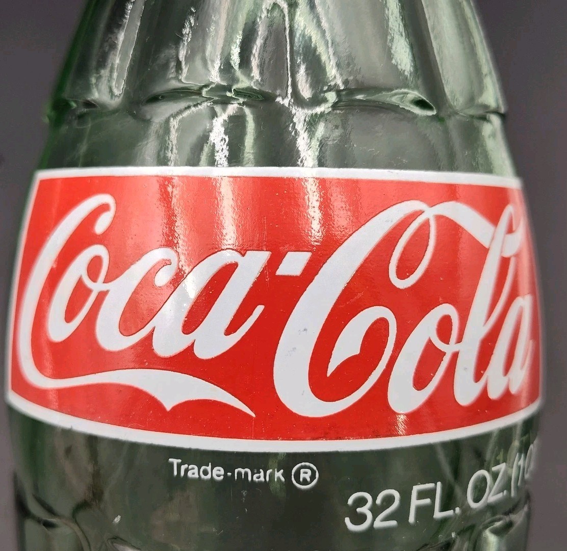 ✓📸1974 Coke Coca-Cola Glass Bottle Old Classic 32 Oz 12