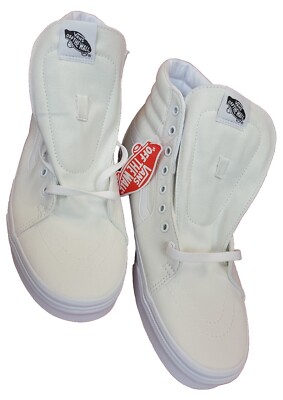 Vans Off the Wall Men’s Women’s Shoes Size 11.5/13 Sk-8-HI White/ Grey/Black NIB Vans | Shoes | Vans Off The Wall Mens Womens Shoes Size 1513  main image 4
