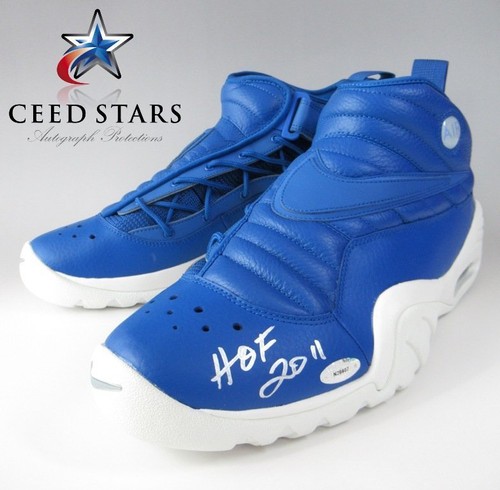 Dennis Rodman Hand Signed Signature Model Basket Ball Shoes W/PSADNA Appraisal - Picture 3 of 10