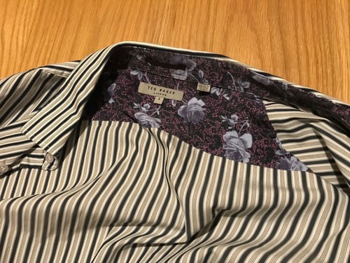 TED BAKER Hemd - Größe 4 - Large - Streifenhemd - Top Zustand - Herren - Bild 7 von 10