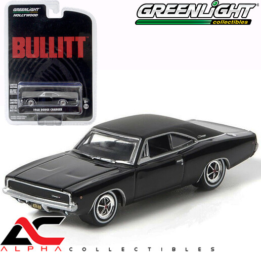 Greenlight 1968 Dodge Charger Bullitt Steve McQueen Hollywood 44741 for  sale online | eBay