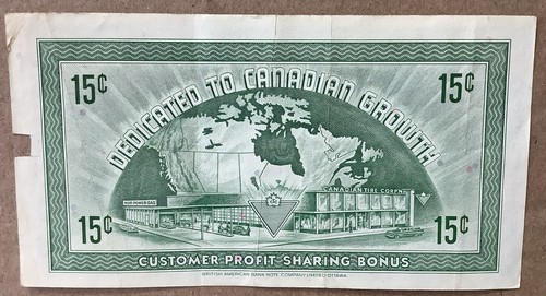 Denaro/Coupon pneumatico canadese 15c D3 - Foto 7 di 8