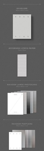 BLACKPINK BORN PINK 2nd Album BOX SET Ver BLACK CD+P.Book+3 Card+Pre-Order+etc - Picture 10 of 14