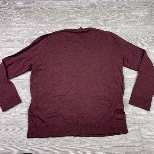 ALFANI Crew Neck Sweater Mens size X Large Burgundy Red Dark Academia Office NWT - Picture 3 of 8