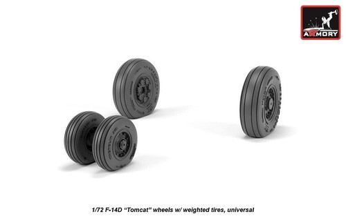 Armory Models AR AW72332 Scale 1:72 F-14D Tomcat (late) wheels w/ weighted tires - Picture 16 of 24
