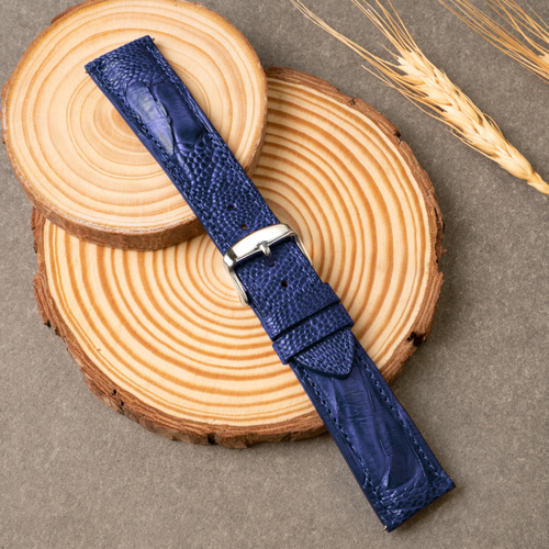 Men Ostrich Leg Watch Strap, Real Leather Watch Band, Handmade Quick Release - Picture 40 of 47