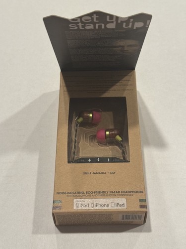 House of Marley Smile Jamaica Wired: Wired Earphones with Microphone, Noise - Picture 3 of 4