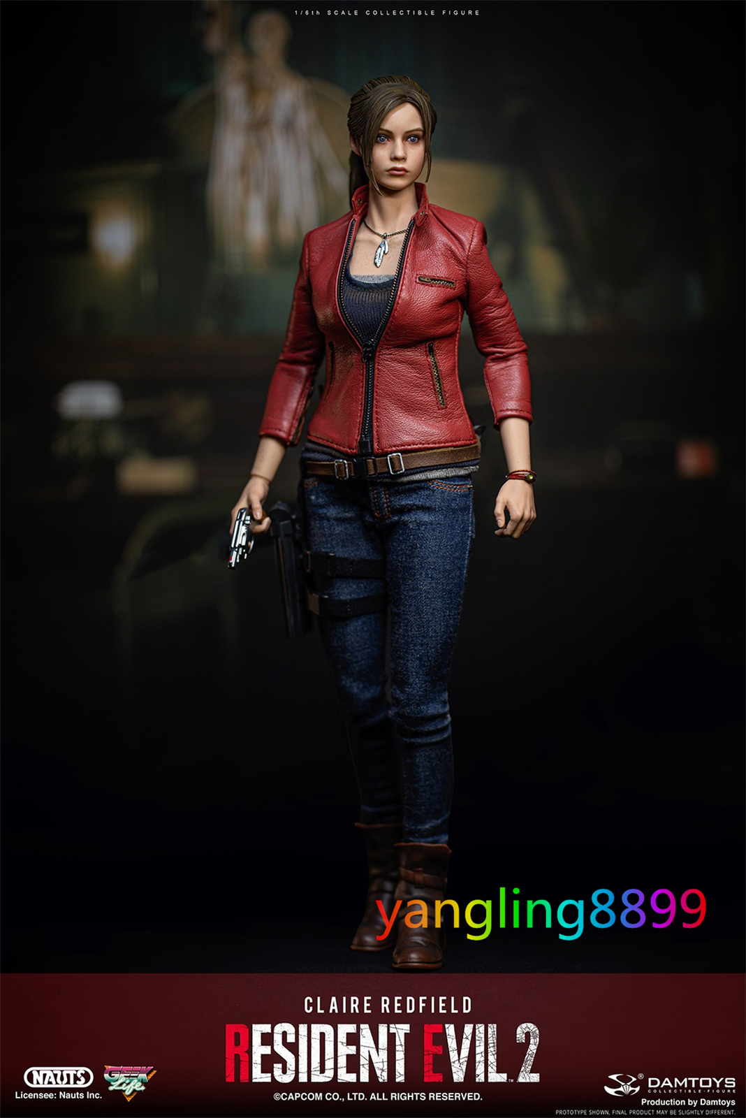 Resident Evil 2 CLAIRE REDFIELD 1/6 Action Figure Classic Ver Statue Model  Gift