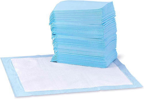 Dog Pee Pads – Leak-Proof, Quick-Dry Potty Training, 22x22in, 100 Pack, Blue & W