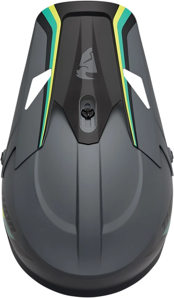 Casco Thor Dirt Bike Sector - Corredor - MIPS® - Gris/Verde azulado Foto 4 de 4