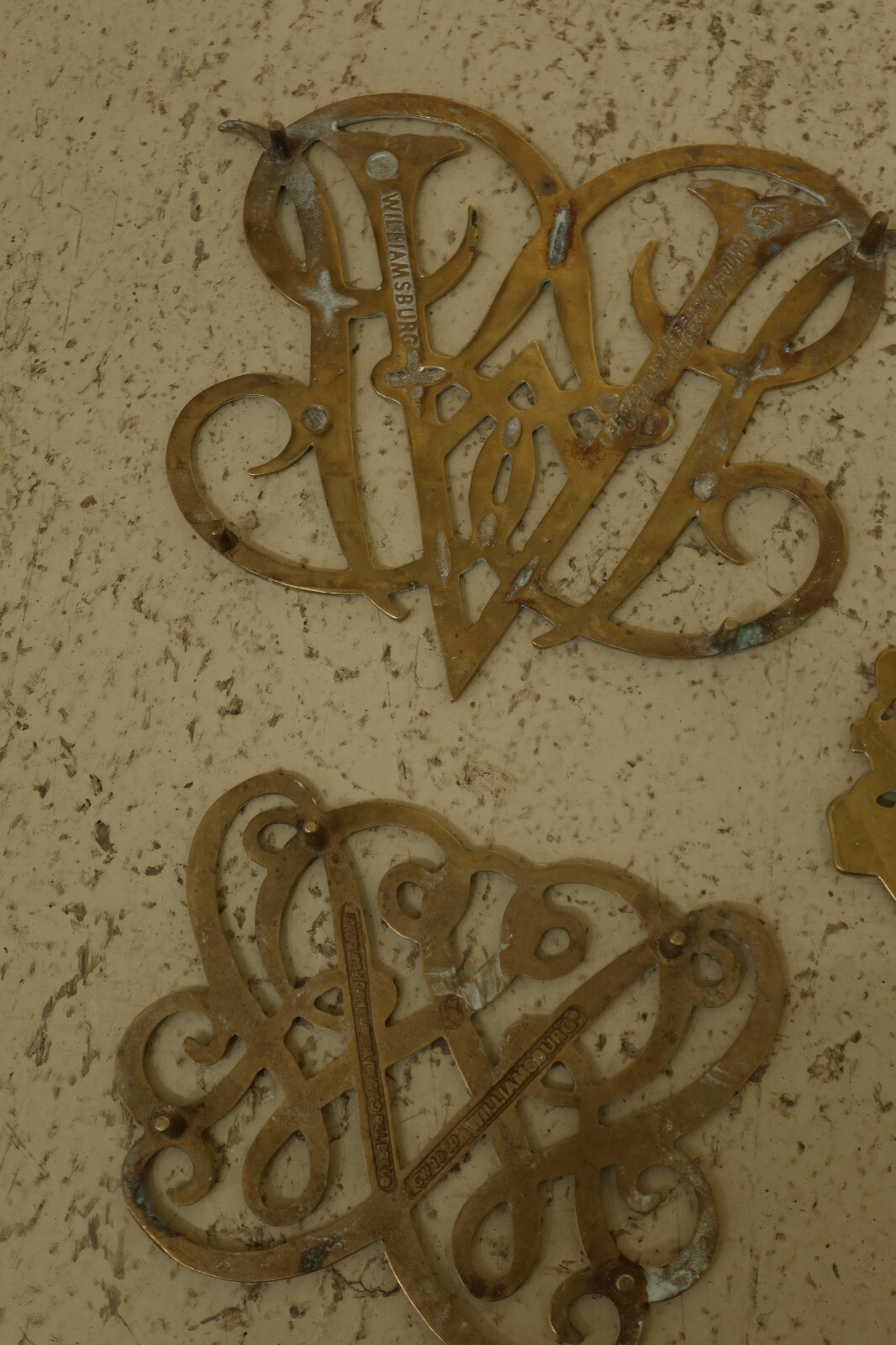 LF31767EC Lot Of 6 VIRGINIA METALCRAFTERS Brass Trivets eBay