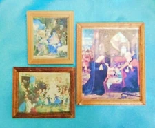 3 - Mini Framed Wall Picture S-1 -  MINI DOLL HOUSE ACCESSORIES