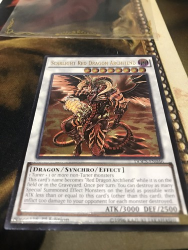 Scarlight Red Dragon Archfiend ultimate 1st M/NM DOCS-EN046 MISPRINT - Picture 5 of 9