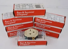 LOT OF 8 Pass & Seymour 5851-I Single Receptacles 250V 20A Commercial Grade T68