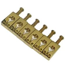 MannMade USA Bridge Saddles - PRS - Polished Brass
