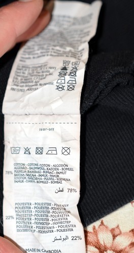 Champion Ladies Black + Embroidered Multi Colour Spell Out Crop Hoodie Small - Picture 6 of 6