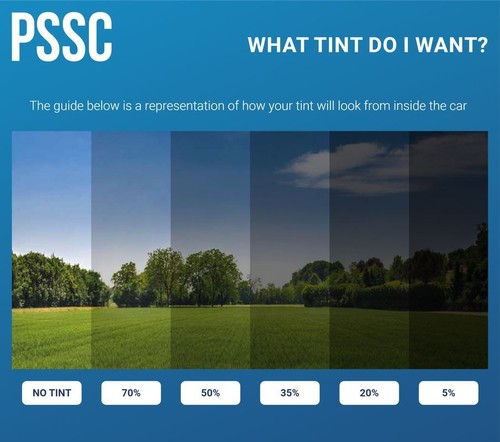 PSSC passend für Smart Forfour 2014-2016 Front 50% vorgeschnittene Scheibentönungsfolie - Bild 3 von 9