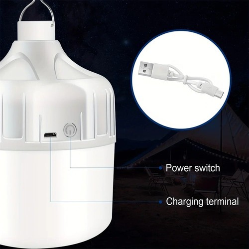 USB LED Campinglampe tragbar Zeltlicht Notfall Taschenlampe Aufladbar Outdoor - Bild 4 von 7