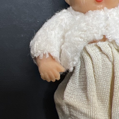 Vintage rubber baby doll 1950’s 2.5” With Clothes - Picture 7 of 13