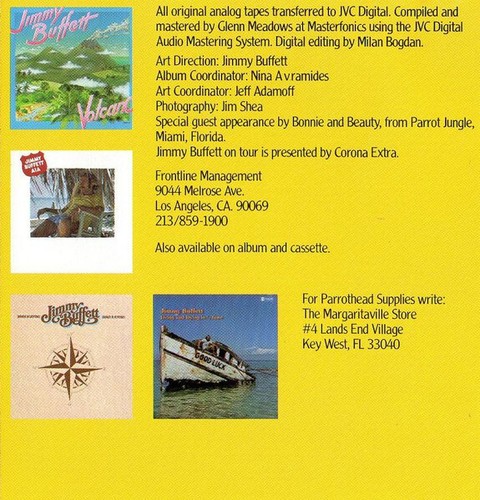 Jimmy Buffett – Songs You Know By Heart - Jimmy Buffett's Greatest Hit(s) - CD - Picture 4 of 6