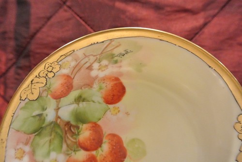3 Vintage H&C Self Bavaria Dessert Bowls Signed with One Cup, Coffee, Tea, Set - Picture 5 of 12