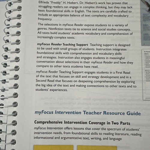 myFocus Intervention Teacher's Guide Level D - Grade 3 - Picture 3 of 3