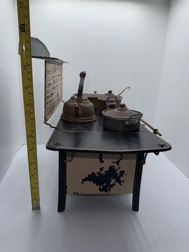 RARE! Antique German Stove Top Salesman Sample Oven Stove W/Pots & Accessories - Picture 3 of 20