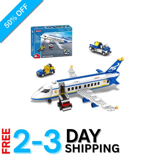 Transform Your Imagination with 516 PCS STEM Airplane Building Blocks for Kids - Picture 1 of 11