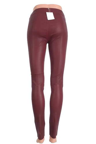 Pantalones Legging Walter Baker Roxanna Cuero Tiro Alto Marrón Terracota L NUEVOS NUEVOS CON ETIQUETAS - Imagen 11 de 16