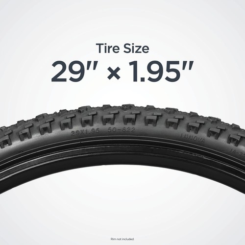 Replacement Bike Tire 29" x 1.95" Mountain Bike Tire High Traction Tread Stee... - Picture 4 of 7