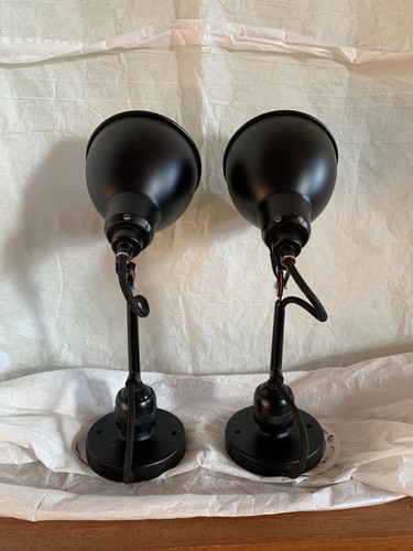 Black Lampe Gras 304 Wall Sconce Pair – Timeless French Industrial Design 2 - Picture 3 of 4