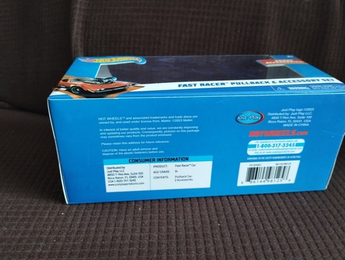 Hot Wheels Fast Racer Pullback Rápido Racer Pullback y Accesorios Juego de peces rápidos NUEVO - Imagen 4 de 4