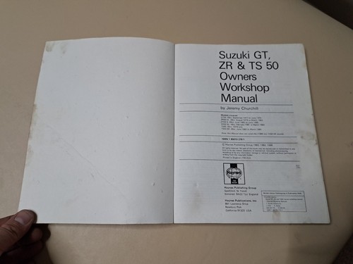 SUZUKI GT ZR & TS50 1977-1985 HAYNES WORKSHOP MANUAL 799 IN USED COND & FREE P&P - Picture 6 of 15