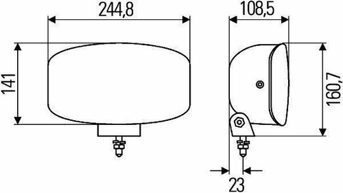 Barra antivuelco faro bombilla halógena + LED blanco combo luces de posición puntual camión - Imagen 4 de 6